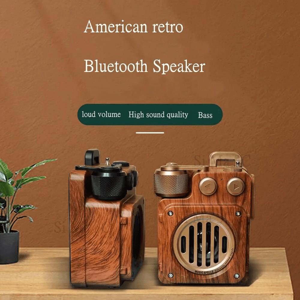 kablosuz radyo alıcısı retro radyo ahşap vintage tarzı