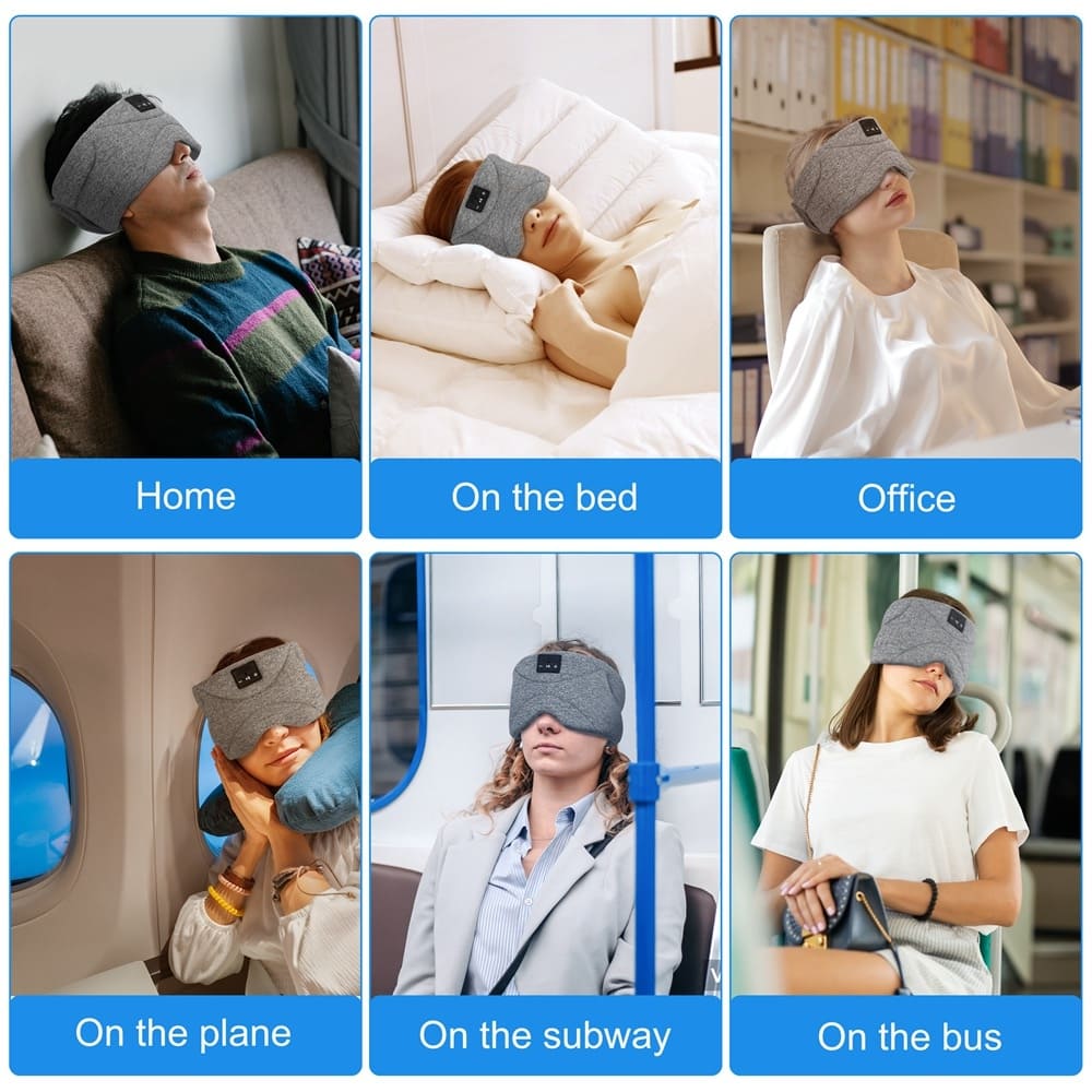 mobil akıllı telefon uyku maskeleri için hoparlörlü uyku maskesi