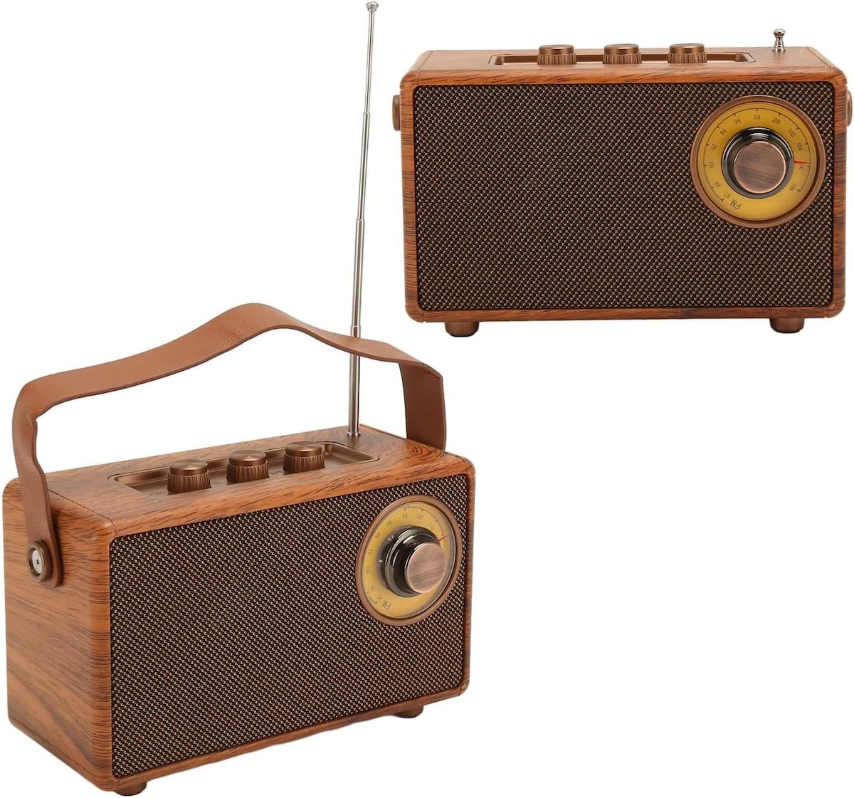 radyo mini küçük retro vintage ahşap tarzı